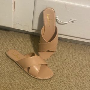 Lulus US 6.5 Koren Light Nude Sandal